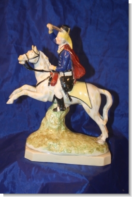 RARE FIGURE OF A RUSSIAN HUSSAR