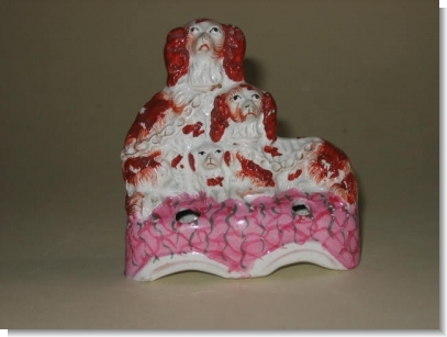 THREE DOG POODLE INKWELL.