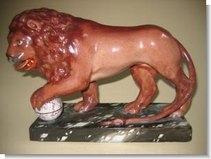 LARGE STAFFORDSHIRE LION c.1810.