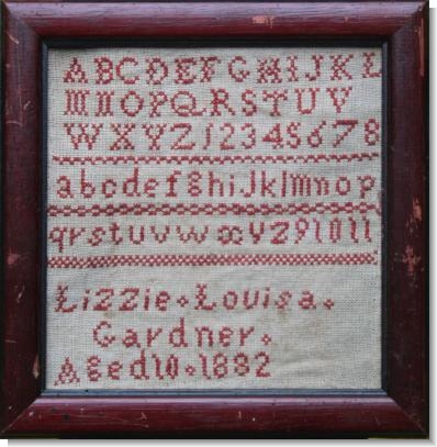 LIZZIE LOUISA GARDNER Aged 10 1882 CROPREDY
