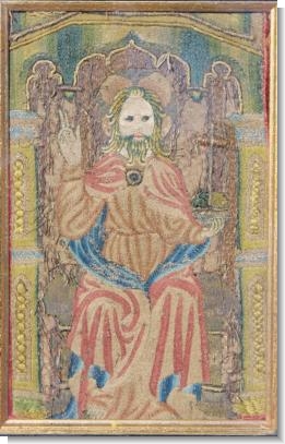 OPUS ANGLICANUM . CHRIST in MAJESTY , c.1420,