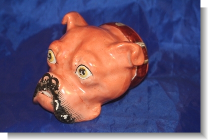 LARGE DOG HEAD STYRUP CUP c.1840