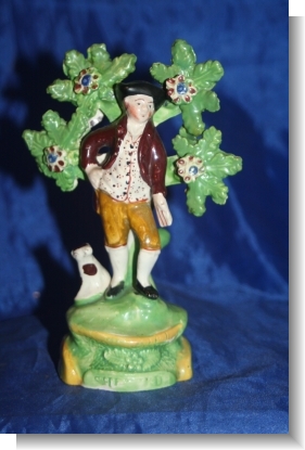 EARLY PEARLWARE FIGURE "SHEPHERD"