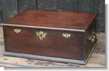 WELSH OAK BIBLE BOX.