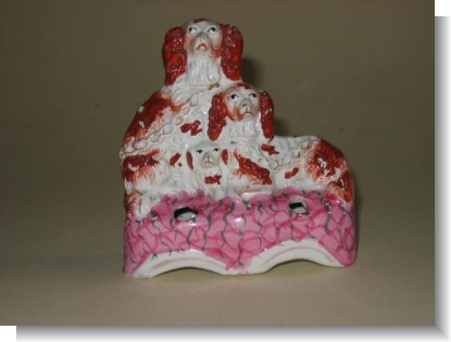 THREE DOG POODLE INKWELL.