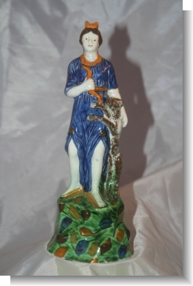 PRATTWARE FIGURE DIANA. c.1790