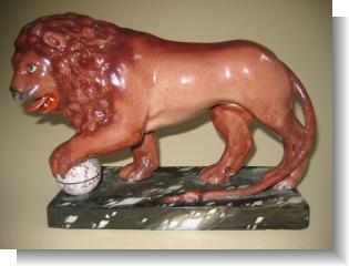 LARGE STAFFORDSHIRE LION c.1810.