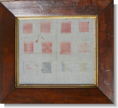 3.  SF 1820 DARNING SAMPLER