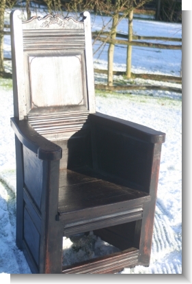 FRENCH BOX WAINSCOTE  dated 1717.