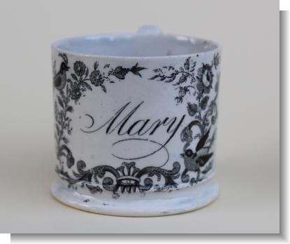 MARY . printed childs mug c.1840