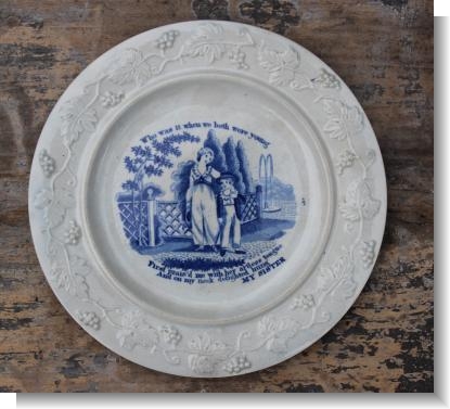 My SISTER, childs plate c.1830
