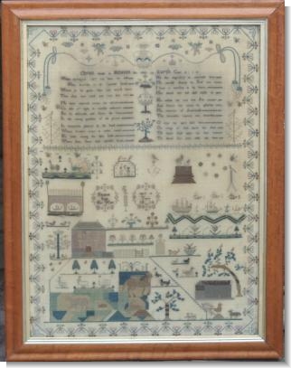 ELIZABETH SMITH 1814, Exceptional Sampler