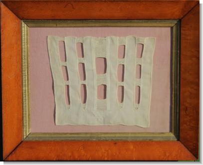 STUNNING RARE HOLLIE POINT LACE SAMPLER dated 1716.
