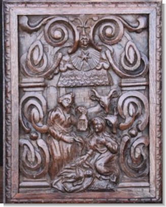 NATIVITY PANEL, Flemish circa 1600