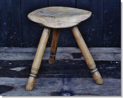 WONDERFUL WELSH SYCAMORE STOOL