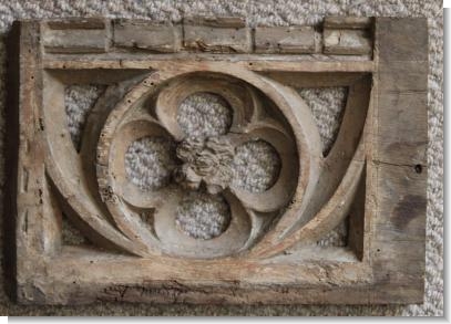 15th century TRACERY PANEL, Somerset