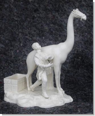 ZARAFA, ITALIAN CREAMWARE FIGURE c.1835