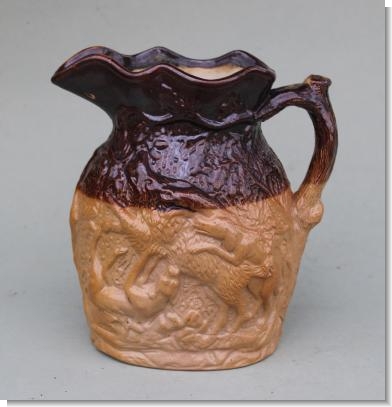 DOULTON & WATTS BOAR HUNTING JUG c.1840