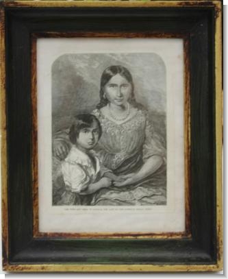 The Wife and Child of Osceola, the last of the Seminole Indian Chiefs.. pub. 1848