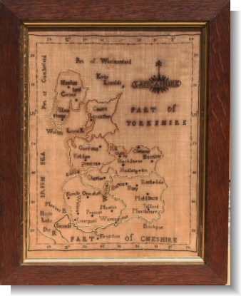 RARE MAP of LANCASHIRE c.1798