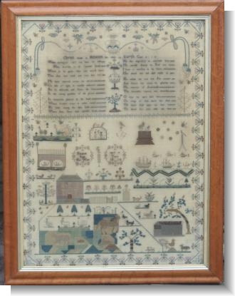ELIZABETH SMITH 1814, Exceptional Sampler