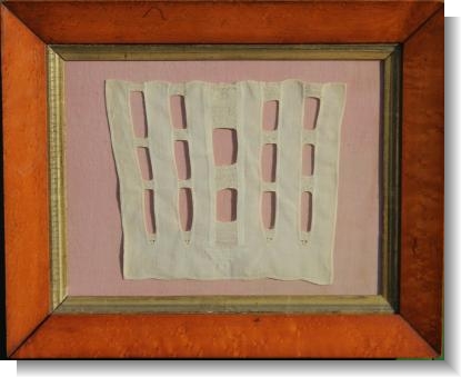 STUNNING RARE HOLLIE POINT LACE SAMPLER dated 1716.