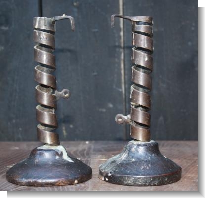 GOOD IRON TWIST CANDLESTICKS