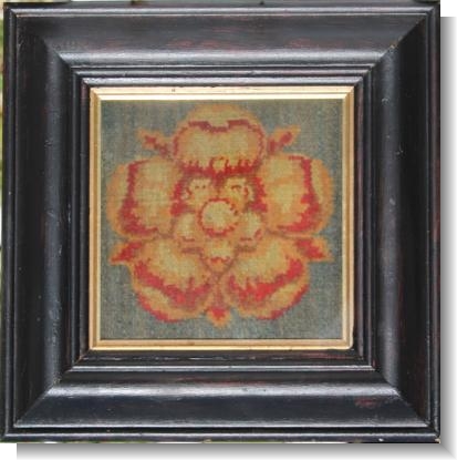 Fragment of carpet from the coronation of Queen Victoria. 1841