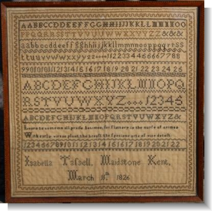 ISABELLA TASSELL, MAIDSTONE KENT 1826..