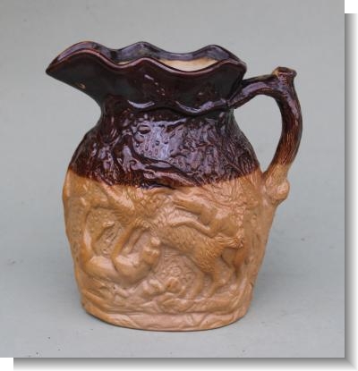 DOULTON & WATTS BOAR HUNTING JUG c.1840