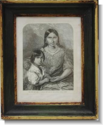 The Wife and Child of Osceola, the last of the Seminole Indian Chiefs.. pub. 1848