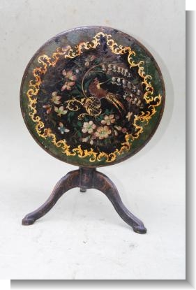 JAPANNED CAST IRON CANDLESTAND c.1835